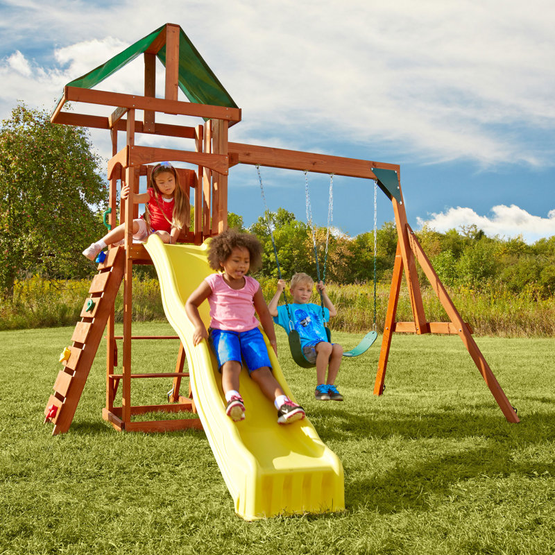 SwingnSlide Play Set Scrambler Swing Set & Reviews Wayfair